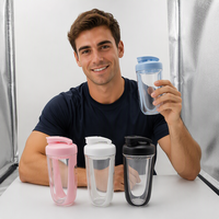 Bouteille d'eau en plastique sans BPA FX Factory, best-seller, 400 ml, shaker, gourde de sport pour la gym