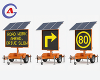 Remorque à panneau d'affichage variable personnalisée 2025, écran LED, installation facile, haute luminosité, homologuée MUTCD, alimentée par énergie solaire, professionnelle