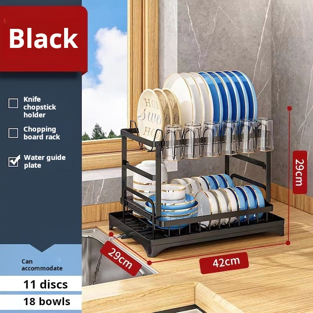 Negro/con bandeja de agua