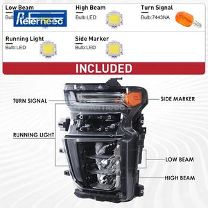 Ensemble de phares à LED compatibles pour <span class=keywords><strong>Chevrolet</strong></span> Silverado 2500/3500HD 2020-2023 Côté conducteur gauche 84738618 GM2502505 - Product Image 1