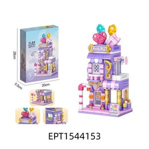 Набор мини-конструкторов «Уличный магазин»: Модель цветочного магазина в стиле мультфильма, игрушка-конструктор для самостоятельной сборки - Product Image 4