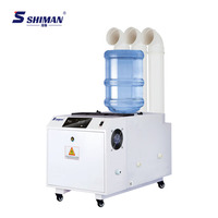 Humidificateur industriel OEM Shiman 12 kg/h pour serre, humidificateur ultrasonique pour chambre froide, prix d'usine, commercial et industriel