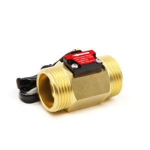 B10 Copper Garden Irrigation <b>Water</b> <b>Flow</b> <b>Meter</b> 1-Inch External Thread Sensor Hall Effect Switch Induction Control <b>Flow</b> Switch - Product Image 1