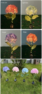 โคมไฟไฮเดรนเยียโคมไฟกลางแจ้งพลังงานแสงอาทิตย์สำหรับตกแต่งสวนในสวนบ้านสนามหญ้าทางเดินโคมไฟตั้งแคมป์โคมไฟพลังงานแสงอาทิตย์ - Product Image 3