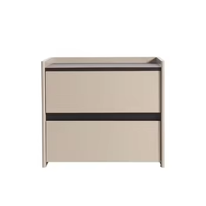 Comodino Moderno Semplice Quadrato con Vano Portaoggetti e Luce LED in Materiale Composito per Casa, Ufficio e Soggiorno di Lusso - Product Image 4