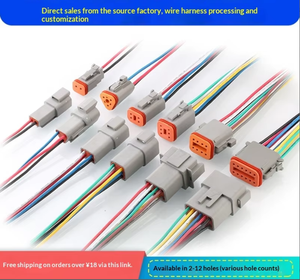 Conector de Fiação Automotiva à Prova d'Água para Caminhões Pesados Dechi DT04-2P/DT06-2S com Plugue de 2/3/4/6/8/12 Pinos - Product Image 5