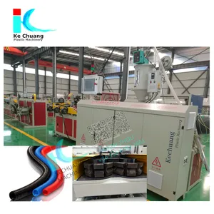 PE/PP/PVC PLASTIC SINGLE WALL CORRU GATED PIPE EXTRUSION MACHINERY