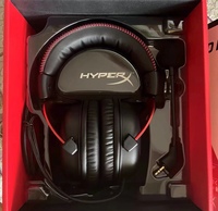 Kırmızı HyperX Cloud 2 Kablolu Kulak Üstü Kulaklık, PC Oyunları ve Günlük DJ Kullanımı için Mikrofonlu
