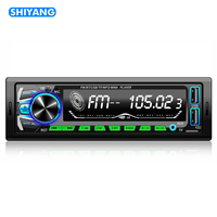 Reproductor de Mp3 para coche, dispositivo Digital de alta fidelidad con Bluetooth 60wx4, Fm, música, estéreo, 1din