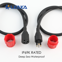 Conector de Cable Submarino Ultra Profundo de 3 Pines, Hermético IP69, 600V 10A, Rosca UNF Redonda Macho-Hembra de 7000M, 500+ Ciclos de Acoplamiento, para ROV/AUV