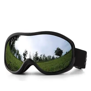 批发定制男女运动雪板眼镜防雾滑雪护目镜