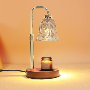 Modern Design Glass Flower Electric Wax Melter <strong>Candle</strong> <strong>Heater</strong> Warmer Lamp with Timer and Dimmer for Home Decor - Product Image 3