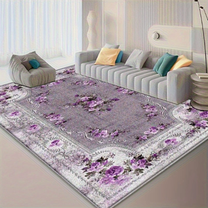 Tapis <span class=keywords><strong>de</strong></span> sol a motifs mandala - bleu <span class=keywords><strong>ou</strong></span> polyester lavable a la machine pour le salon, chambre a coucher, bureau - Product Image 4