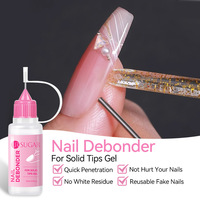 URSUGAR Tube d'application portable 15ml pour dissolvant de colle UV en gel, dissolvant de vernis à ongles solide rapide