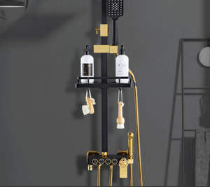 <span class=keywords><strong>Grifo</strong></span> mezclador <span class=keywords><strong>de</strong></span> Oro Negro Sistema <span class=keywords><strong>de</strong></span> <span class=keywords><strong>ducha</strong></span> <span class=keywords><strong>de</strong></span> baño frío y caliente <span class=keywords><strong>Grifo</strong></span> <span class=keywords><strong>de</strong></span> baño Juego <span class=keywords><strong>de</strong></span> <span class=keywords><strong>ducha</strong></span> termostática - Product Image 4