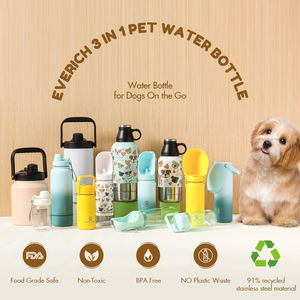 32oz Leakproof Double Wall Isolated Stainless Steel <span class=keywords><strong>Dog</strong></span> Pet Water Garrafa com saco para Gym Travel Camping - Product Image 6