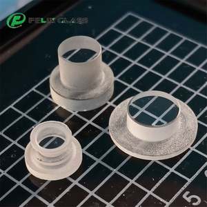 FELIX Fenêtre optique en verre de silice fondue avec revêtement protecteur AR en cristal de saphir, forme en marche, couverture de lentille UV IR - Product Image 4