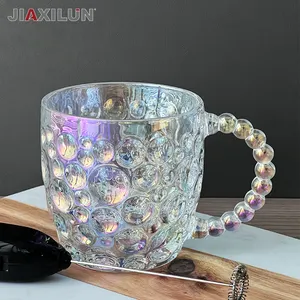 Hot Selling Square Clear Glassware Mug with Lid and Straw for Iced Coffee and Tea Drinking Glass Cups