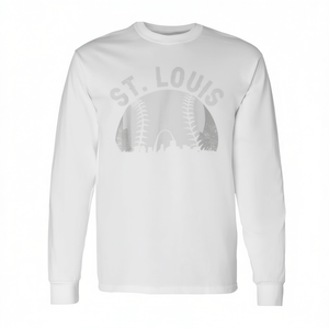 Camiseta de manga larga con diseño del horizonte de St. Louis Baseball - Product Image 2
