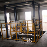 Ascenseur de fret pour entrepôt d'usine 3 tonnes 5 tonnes, monte-charge hydraulique vertical sur rail de guidage 500kg 1000kg pour levage de marchandises
