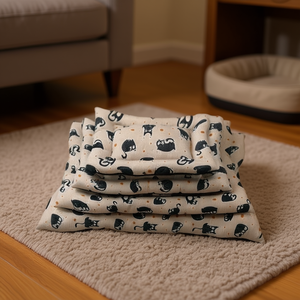 Ensemble de 4 tapis pour chien antidérapants à motifs, élégants et confortables - Product Image 3