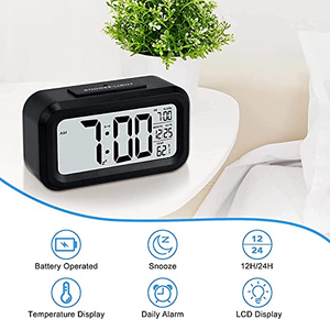 Reloj Despertador LED con Función de Snooze y Temporizador para Personas Mayores con Demencia, Mini Reloj Digital de Escritorio - Product Image 2