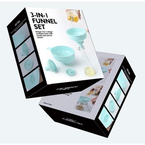 Entonnoir en plastique multifonctionnel pour cuisines, entonnoir de grand diamètre pour vinaigrette, confiture, huile et vin - Product Image 4