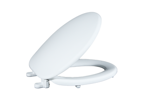 Abattant de toilettes blanc contemporain avec mécanisme anti-choc et kit de fixation universel pour des améliorations domestiques faciles - Product Image 5