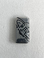 Pendentif rectangulaire style punk Grand Saturne, accessoires d'enroulement, design mat, ornement en métal