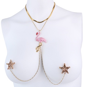 Adjustable Metal Nipple Clamps Leather Choker Collar with Nipples Breast Clamp Non-Piercing Nipple <b>Rings</b> <b>Clip</b> - Product Image 1