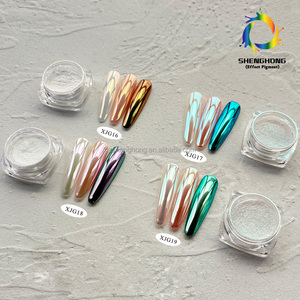 Poudre Magique Effet Miroir Sirène SH Purple HT Series Acrylique Arc-en-ciel Aurore Chrome pour Ongles – Pigment Professionnel pour Nail Art - Product Image 5