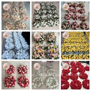 Centres de table en fleurs de soie faites à la main JC, aspect réaliste, pour mariage et fête - Product Image 2