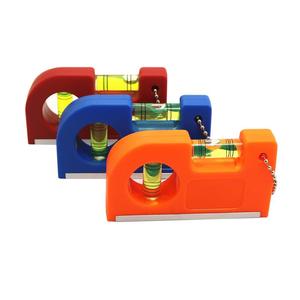 Niveleur à <span class=keywords><strong>bulle</strong></span> horizontale et verticale deux en un Mini porte-clés Niveau V Stripe Usine Niveau de machines Outil d'instrument - Product Image 1