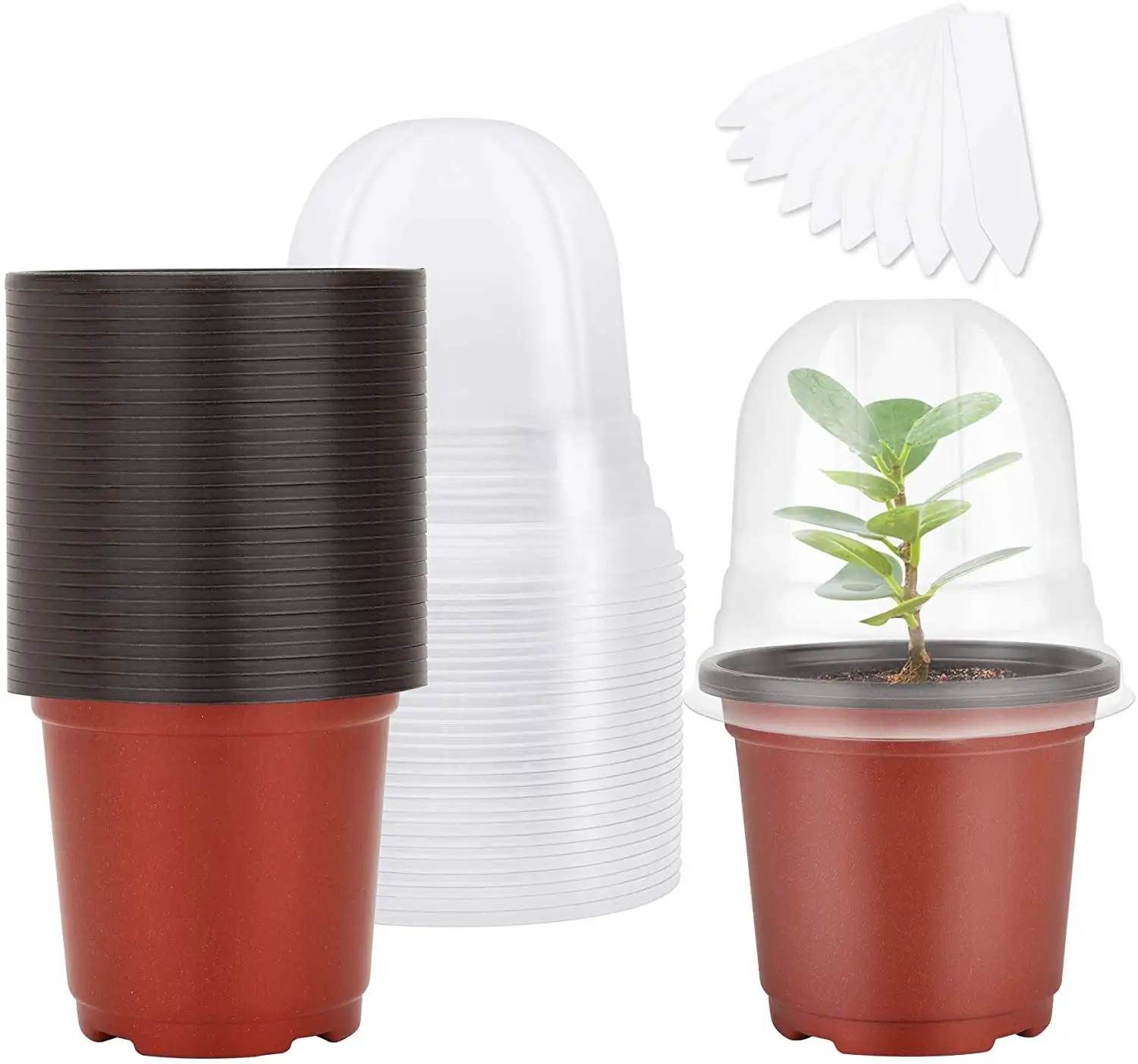 Bandejas de jardim eco amigáveis, venda quente, vaso de flores de enfermagem, estufa de plástico, novo redondo