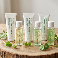 Kit de Voyage OEM Marque Blanche Centella : Soin Apaisant et Hydratant Visage, Corps et Cheveux pour les Vacances