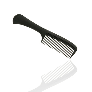 Peine de mango largo Antiestático de fibra de carbono negro para <span class=keywords><strong>mujer</strong></span> - Product Image 6