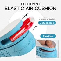Semelles rehausseuses de hauteur à coussin d'air 3 couches pour hommes et femmes – Augmenteur de taille pour chaussures