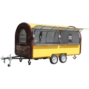 Street Pancake Pie Trailer Mobile Truk Makanan Trailer Makanan Mobile