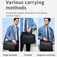 Sac pour ordinateur portable CoolBELL personnalisé avec logo, en polyester écologique, 14/15 pouces, sac à bandoulière professionnel, sac à main portable pour le travail, mallette pour homme