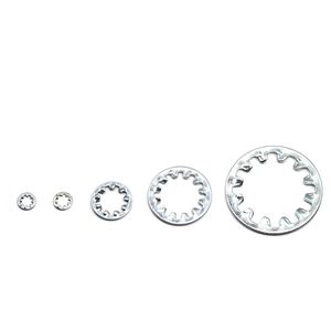 Heavy Duty 18-8 SS304 in acciaio inox dente esterno M10 DIN 6798 ASME B18.21.1 lavello serratura antiscivolo - Product Image 2