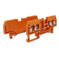 279-832 en stock, bloc de jonction traversant à 4 conducteurs, neuf, original, allemand, 1,5 mm², marquage central, rail DIN, orange, 279 832