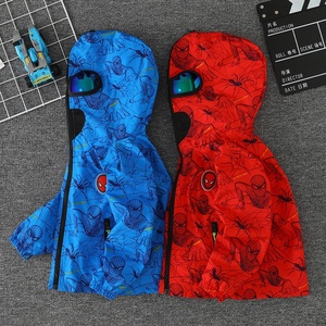 Nouvelle Veste Enfant Printemps Automne 2022, Gilet Bébé Type Spider-Man en Coton, Blouson Coupe-Vent à Capuche Dessin Animé pour Garçon - Product Image 1