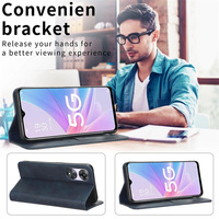 Étui portefeuille rétro de luxe en cuir PU texturé antichoc avec marquage à chaud pour téléphone portable Tecno Spark 20 Pro 4G