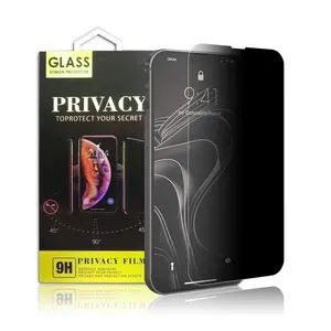 IPhone 15 Pro Max 화면 보호기 용 개인 정보 보호 화면 보호기 휴대 전화 화면용 공장 가격 클리어 안티 스파이 유리