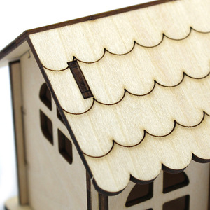 Kit de construction de maison en bois pour enfants, jouet éducatif scientifique, apprentissage STEAM, modèle artisanal, 4-6 ans - Product Image 3