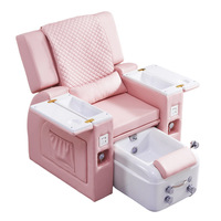 Fauteuil de massage électrique moderne de luxe à gravité zéro pour spa des pieds, manucure et pédicure avec éclairage LED