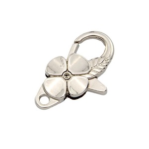 Four <b>Leaf</b> Clover Lobster Clasp Zinc Alloy Pendant For Bracelet Making Silver White <b>Light</b> Gold Gun Black Flower Shape Jewelry - Product Image 5