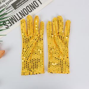 Gants en maille à paillettes argentées pour adultes et enfants, mitaines de danse pour accessoires de costume de fête, multifonctionnels - Product Image 5