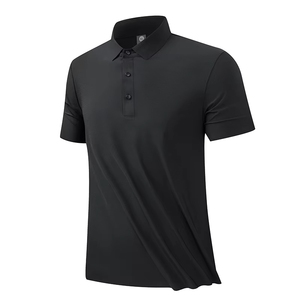 <span class=keywords><strong>Polo</strong></span> da <span class=keywords><strong>uomo</strong></span> estiva in tessuto <span class=keywords><strong>di</strong></span> seta ghiaccio con logo personalizzato, vestibilità slim, colletto senza cuciture, manica corta, personalizzabile con marchio - Product Image 5