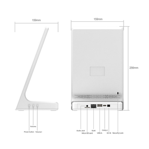 Countertop L hình dạng IPS cảm ứng Tablet PC không có pin <span class=keywords><strong>Android</strong></span> quảng cáo hiển thị kỹ thuật số 10 inch USB DC trong RJ45 cổng Wi-Fi máy tính bảng - Product Image 4